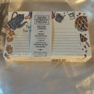 Vintage Brand New Set of Blank Recipe Cards “Berry Delightful” 36 count